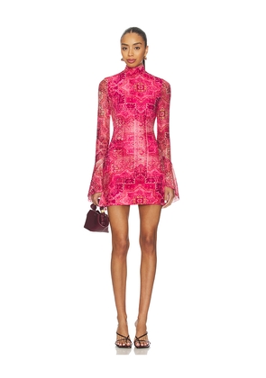 Runaway The Label Genelle Mini Dress in Pink. Size L. Also in M, S, XS.