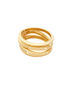 petit moments Prato, Circle & Siena Set Of 3 Cuff in Metallic Gold.