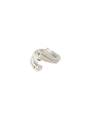 petit moments Sculpture Cuff in Metallic Silver.