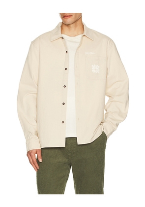 Rhythm Kinetic Long Sleeve Shirt in White. Size L. Also in M, S, XL/1X.