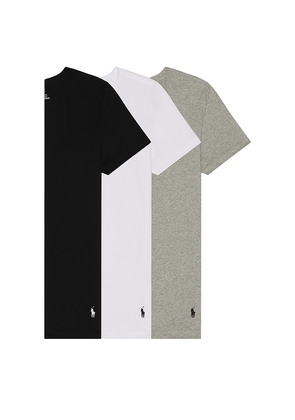 Polo Ralph Lauren Slim Fit Cotton 3 Pack Undershirt in White. Size L. Also in M, S, XL/1X.