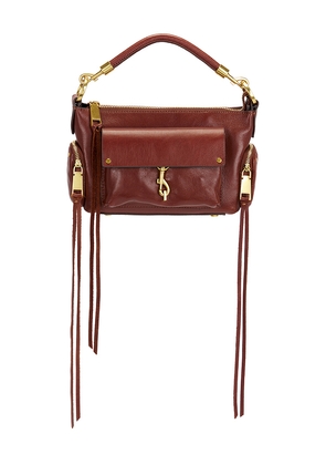 Rebecca Minkoff Mab Mini Shoulder Bag in Burgundy.