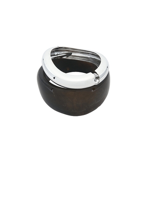 SHASHI Bangle Set in Metallic Silver.