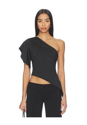 superdown Marlene Asymmetrical Top in Black. Size L. Also in XS, XXS, S, M, XL.