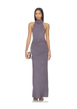 superdown Eloraina Maxi Dress in Grey. Size L. Also in XXS, XS, S, M, XL.