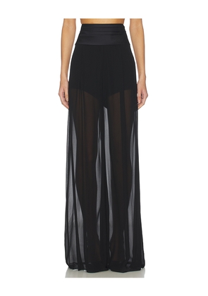 SANS FAFF Tuxedo Palazzo Pants in Black. Size L. Also in XS, S, M.