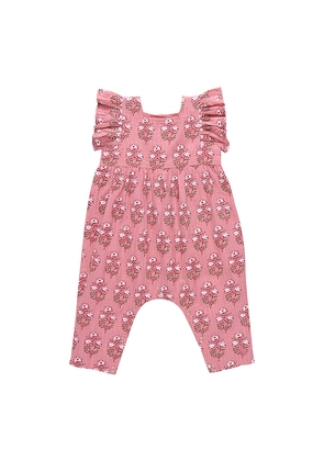 Pink Chicken Baby Girls Elsie Jumper in Pink. Size 0-3mo. Also in 12-18mo, 3-6mo, 6-12mo.