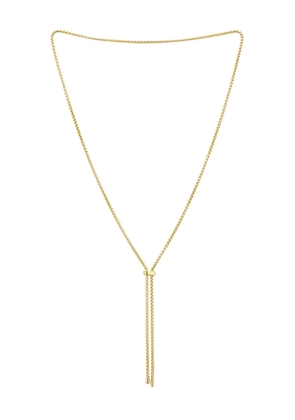 SHASHI Bolo Chain Nacklece in Metallic Gold.