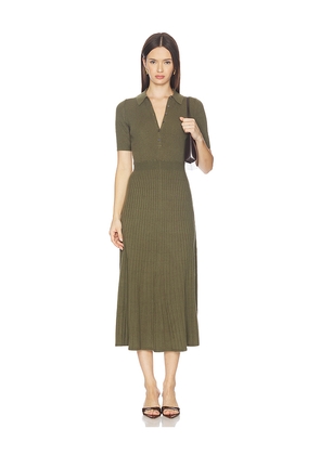 PAIGE Mathilda Dress in Olive. Size L. Also in XXS, XS, S, M, XL.