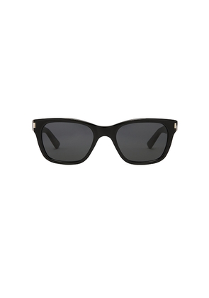 Saint Laurent Rectangular Sunglasses in Black.