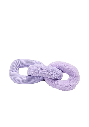 Wild One Chew Chain Plush Toy in Lavender.