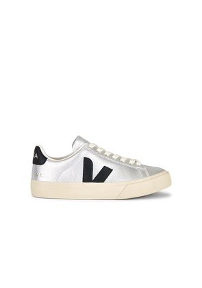 Veja Campo Sneaker in Metallic Silver. Size 36. Also in 37.
