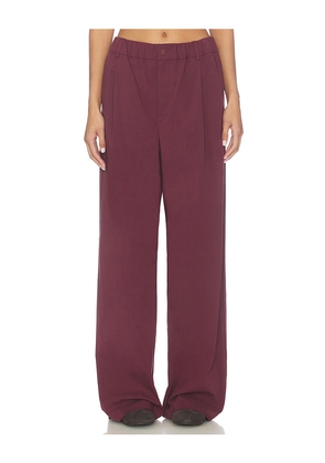 Varley Isobel Wide Leg 29.5 Pant in Brown. Size L. Also in M, S, XL, XS.