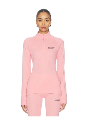 Whitespace Merino Mock Neck Top in Pink. Size L. Also in M, S, XL, XS.