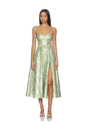 V. Chapman Vanessa Dress in Sage. Size 0. Also in 4, 2, 6, 8, 10, 12.