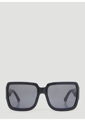 Dries Van Noten Oversized Square Sunglasses -  Sunglasses Black One Size