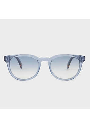 Paul Smith Transparent Blue 'Macklin' Sunglasses Multicolour