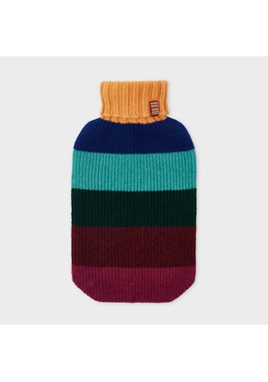 Paul Smith Multistripe Lambswool Hot Water Bottle Cover Multicolour
