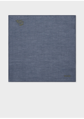 Paul Smith Silk-Blend Navy Blue Pocket Square