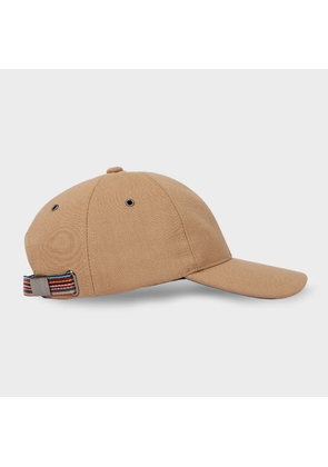 Paul Smith Beige Wool Baseball Cap Brown