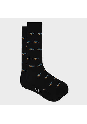 Paul Smith Black 'Sunglasses' Socks