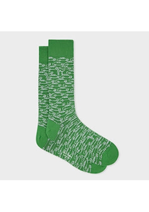 Paul Smith Green 'Camel Cars' Socks