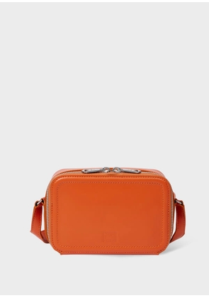 Paul Smith Orange Leather Flight Bag