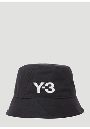 Y-3 Logo Embroidery Bucket Hat -  Hats Black S