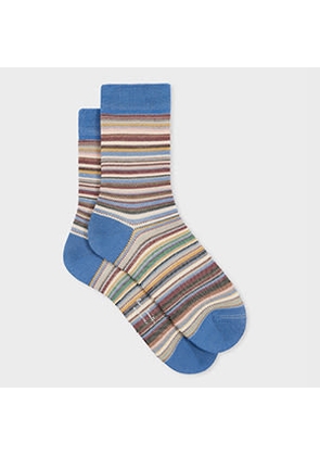 Paul Smith Women's 'Signature Stripe' Socks Multicolour
