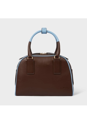 Paul Smith Women's Leather Contrasting Trim Top Handle Bag Brown