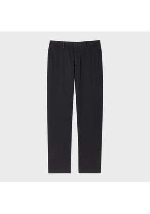 PS Paul Smith Washed Black Stretch Cotton-Twill Chinos