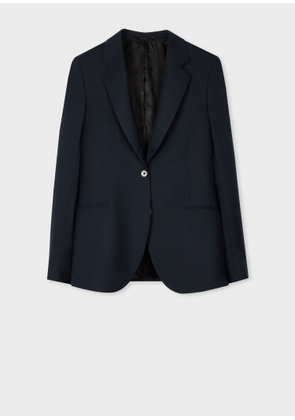 Paul Smith A Suit To Travel In - Women's Dark Navy Two-Button Wool Blazer Blue