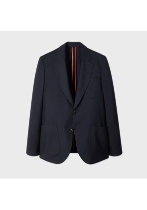 Paul Smith A Suit To Travel In - Navy Wool Patch-Pocket Blazer Blue