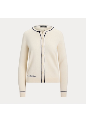 Two-Tone Cotton-Modal Cardigan