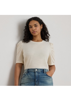 Curve - Slub Jersey Puff-Sleeve Top