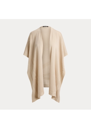 Belting-Motif Jacquard Ruana