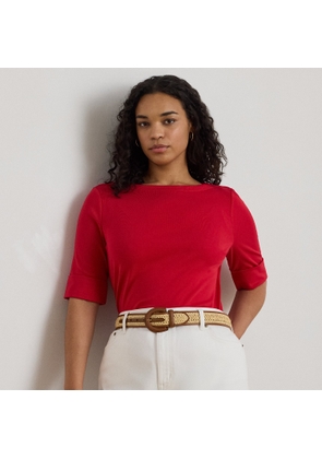 Curve - Stretch Cotton Boatneck T-Shirt