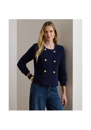 Double-Breasted Cotton Jumper Jacket