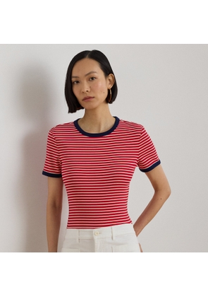 Striped Stretch Cotton T-Shirt