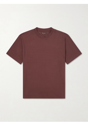 Loro Piana - Ray Cotton-Jersey T-Shirt - Men - Burgundy - XS
