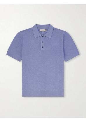 Canali - Cotton-Piqué Polo Shirt - Men - Blue - IT 46