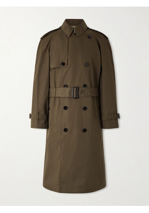 Burberry - Cotton-Gabardine Trench Coat - Men - Green - IT 46
