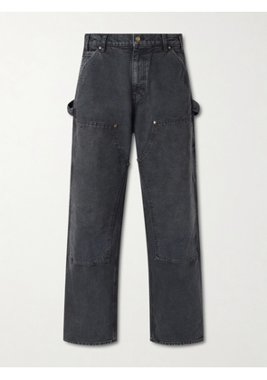 Cherry Los Angeles - Wide-Leg Double-Knee Distressed Jeans - Men - Black - UK/US 28