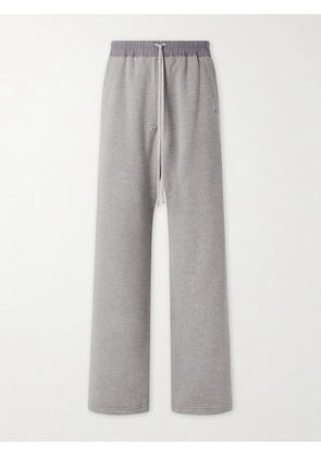 DRKSHDW By Rick Owens - Geth Belas Wide-Leg Cotton-Blend Jersey Sweatpants - Men - Gray - XS