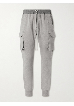 DRKSHDW By Rick Owens - Mastodon Tapered Cotton-Blend Jersey Sweatpants - Men - Gray - XS