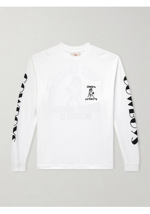 Cherry Los Angeles - Cowboys Printed Cotton-Jersey T-Shirt - Men - White - XS