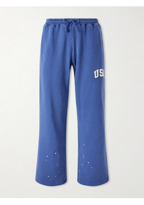 Cherry Los Angeles - USA Parachute Appliquéd Cotton Sweatpants - Men - Blue - XS