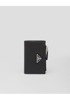 Saffiano leather card holder