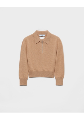 Cashmere polo sweater