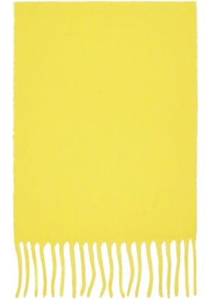 ISSEY MIYAKE Yellow Baby Alpaca Stole Scarf